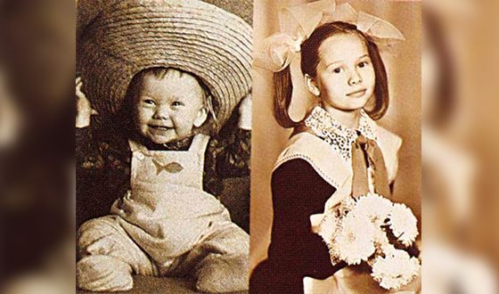 Елена Корикова в детстве