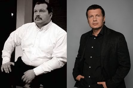 Фото Владимира Соловьева до и после пластики - похудел