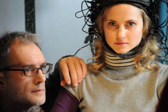 'Игорь Лысов и Анна Бегунова на съемках сериала 