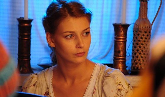 Любава Грешнова на съемках «Уйти, чтобы остаться»