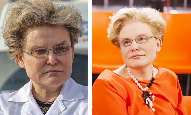Сравните фото: Елена Малышева до и после пластики?